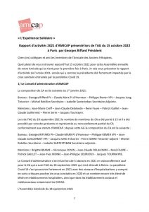 thumbnail of Rapport d’activités 2021 d’AMICAP présenté à l’AG du 15 octobre 2022