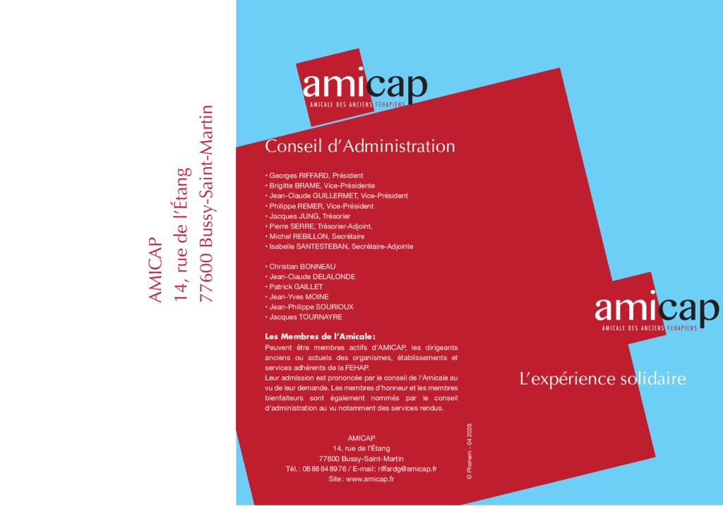 thumbnail of Dépliant Amicap 2026 v03